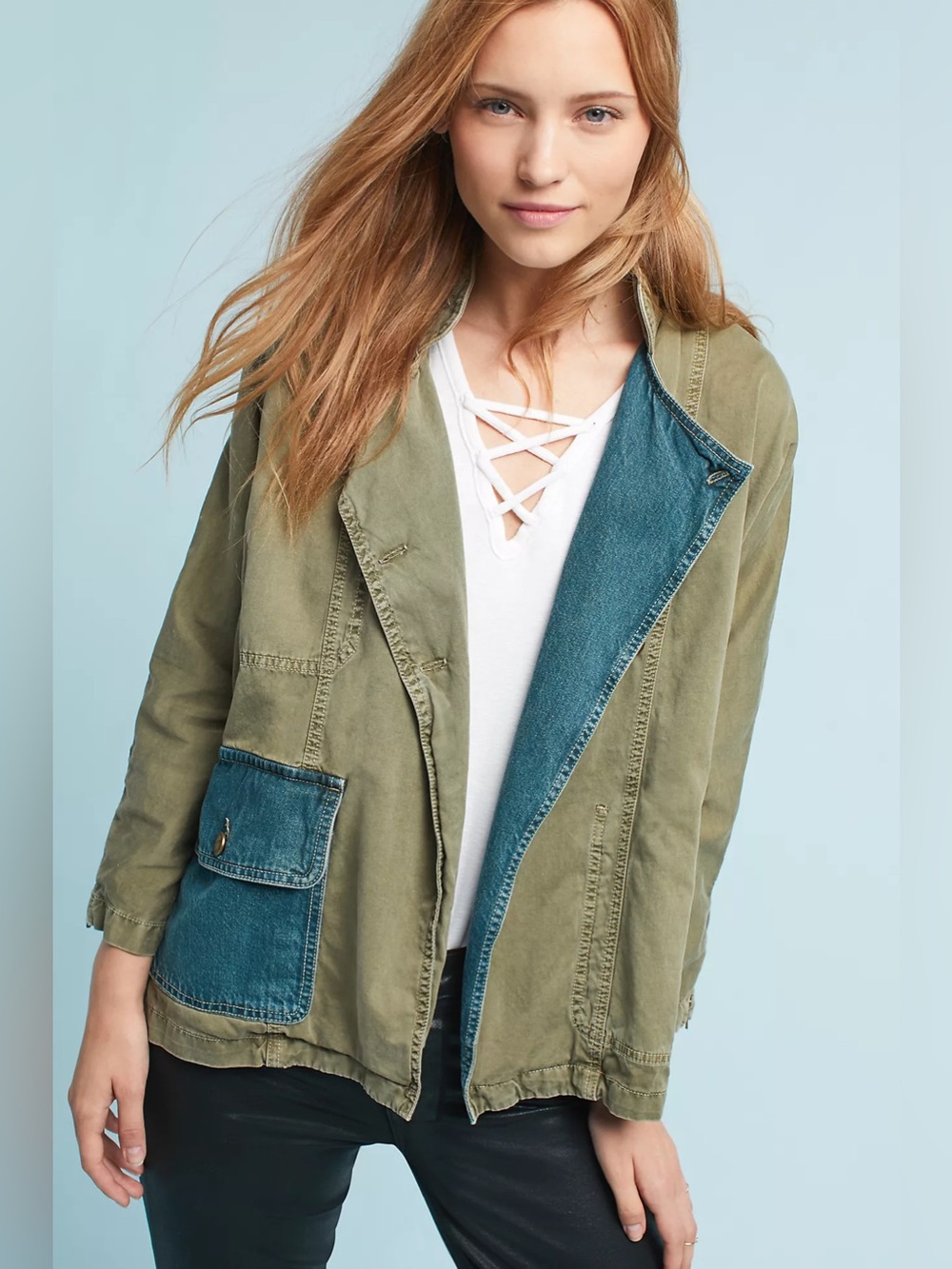 Current/Elliott Double-Placket Jacket